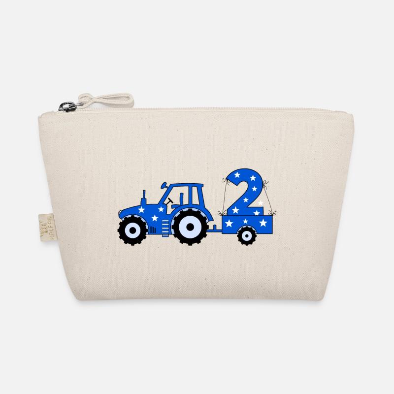 2nd birthday tractor Organic Pouch