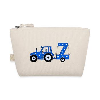 7th Birthday Tractor - Organic Pouch - nature - Front