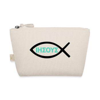 Jesus Christ Fish Christ Christianity Symbol - Organic Pouch - nature - Front