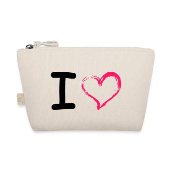 I Heart - Organic Pouch - nature - Front