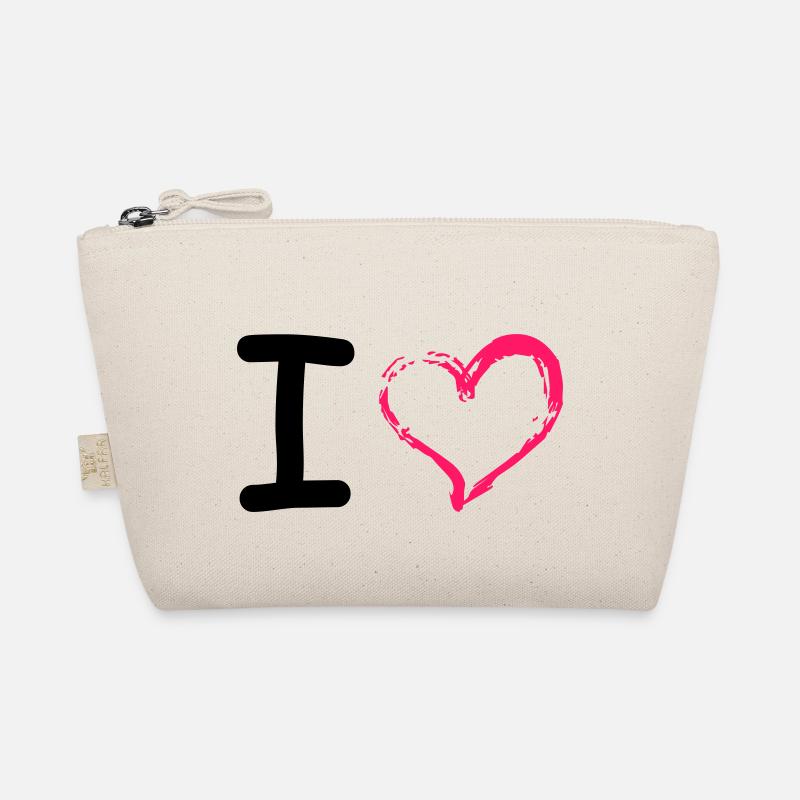 I Heart - Bio-Täschchen - Natur