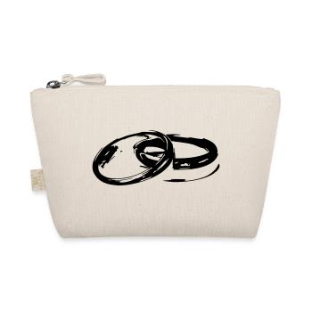 Golden Wedding Wedding Marriage Engagement Bride - Organic Pouch - nature - Front