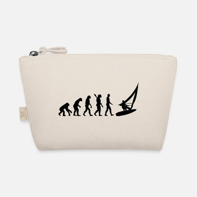 Evolution Graphic Sailboat Captain Sailing Sea Boa Bio-Täschchen