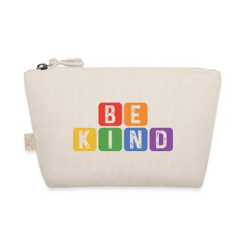 Be Kind Gay Pride Lgbtq Rainbow Transgender Bisexu - Bio-Täschchen - Natur - Vorne