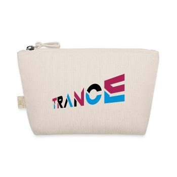 Music Trance Lettering Design - Organic Pouch - nature - Front