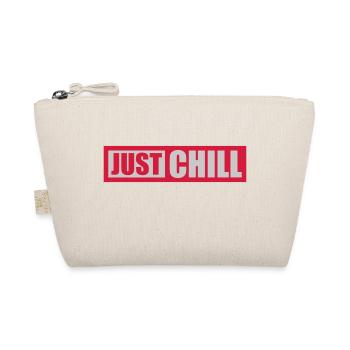 Just Chill Text Logo - Organic Pouch - nature - Front