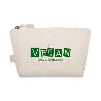GO VEGAN - SAVE ANIMALS - Bio-Täschchen - Natur - Vorne