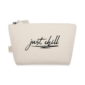 Just Chill Text Logo - Bio-Täschchen - Natur - Vorne
