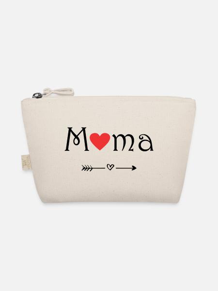 MAMA. Ich liebe meine Mama. Geschenk von Herzen - Bio-Täschchen - Natur