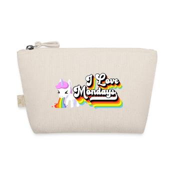 I Love Mondays Unicorn - Organic Pouch - nature - Front