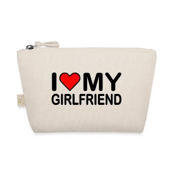 I love my girlfriend - Bio-Täschchen - Natur - Vorne