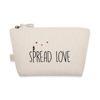 Spread Love - Organic Pouch - nature - Front