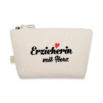 Erzieherin mit Herz Erzieher Kindergarten - Bio-Täschchen - Natur - Vorne