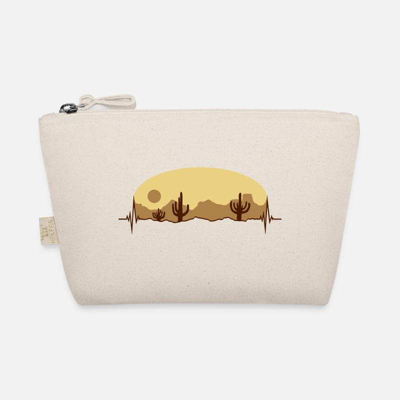 Pulse Desert Landscape Silhouette Organic Pouch