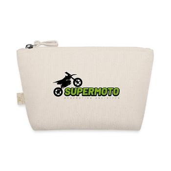 Supermoto schriftzug schwarz - Bio-Täschchen - Natur - Vorne