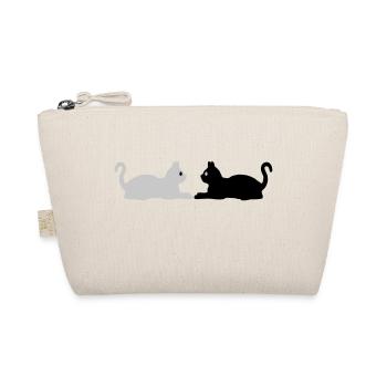 Yin Yang Katzen Team - Bio-Täschchen - Natur - Vorne