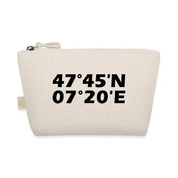 Mulhouse Coordinates - Organic Pouch - nature - Front