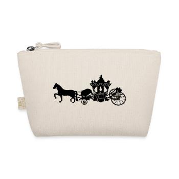 Silhouette of the carriage of the Dauphin of Louis XV - Organic Pouch - nature - Front