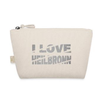Heilbronn Germany City Font Skyline I Love - Organic Pouch - nature - Front