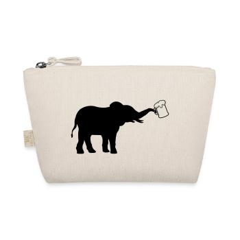 Jug beer elephant cool - Organic Pouch - nature - Front