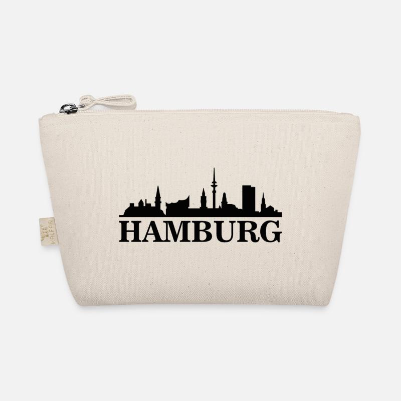 Hamburg Silhouette - Bio-Täschchen - Natur