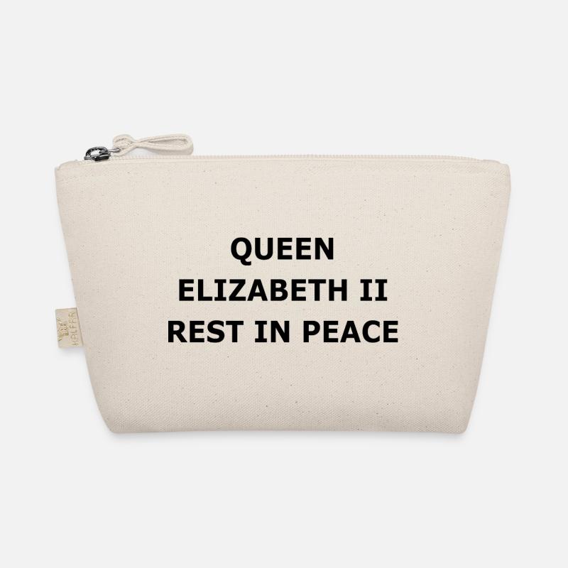 QUEEN ELIZABETH II REST IN PEACE - Organic Pouch - nature