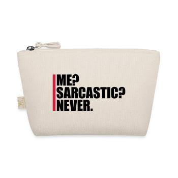 me sarcastic never Zitat - Bio-Täschchen - Natur - Vorne