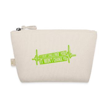 Workout Fitness Motivation Quote - Organic Pouch - nature - Front