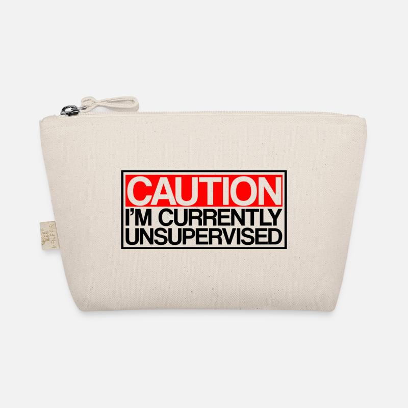 Caution I'm Currently Unsupervised 3 Bio-Täschchen