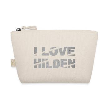 Hilden Deutschland Stadt Schrift Skyline I Love - Bio-Täschchen - Natur - Vorne