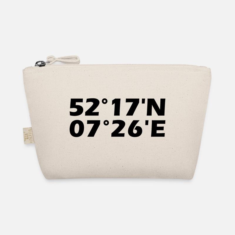 Rheine coordinates Organic Pouch