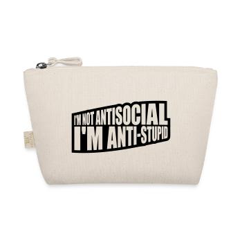 pas antisocial anti-stupide - Trousse biologique - nature - Devant