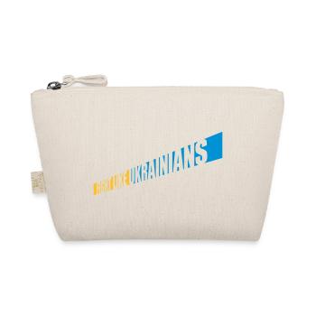 fight like ukrainians quote - Organic Pouch - nature - Front