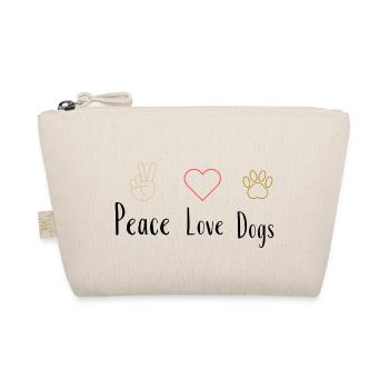 Peace Love Dogs - Organic Pouch - nature - Front