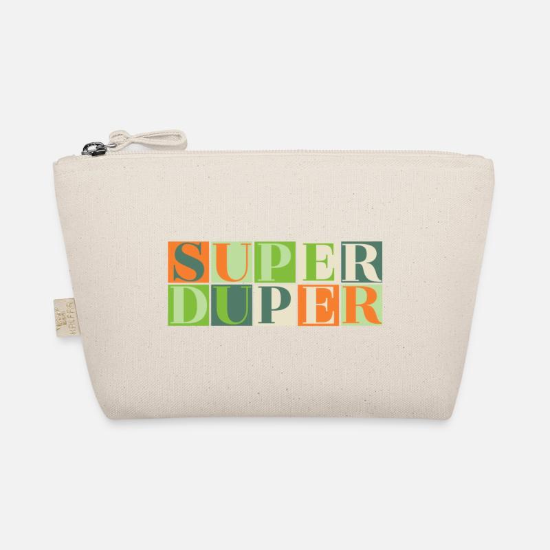 Super Duper - grün/orange Bio-Täschchen