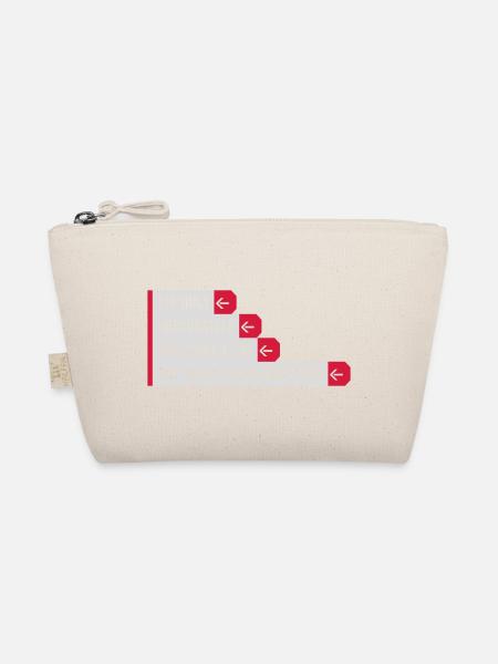 what I say quote - Organic Pouch - nature - Front