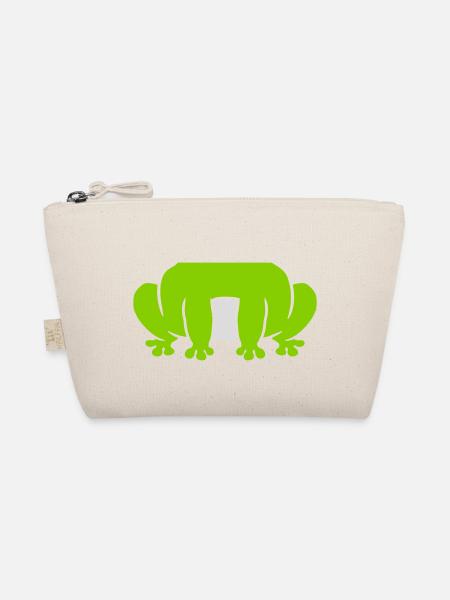 Disguise costume sitting frog - Organic Pouch - nature - Front
