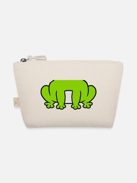 Costume small sitting frog - Organic Pouch - nature - Front