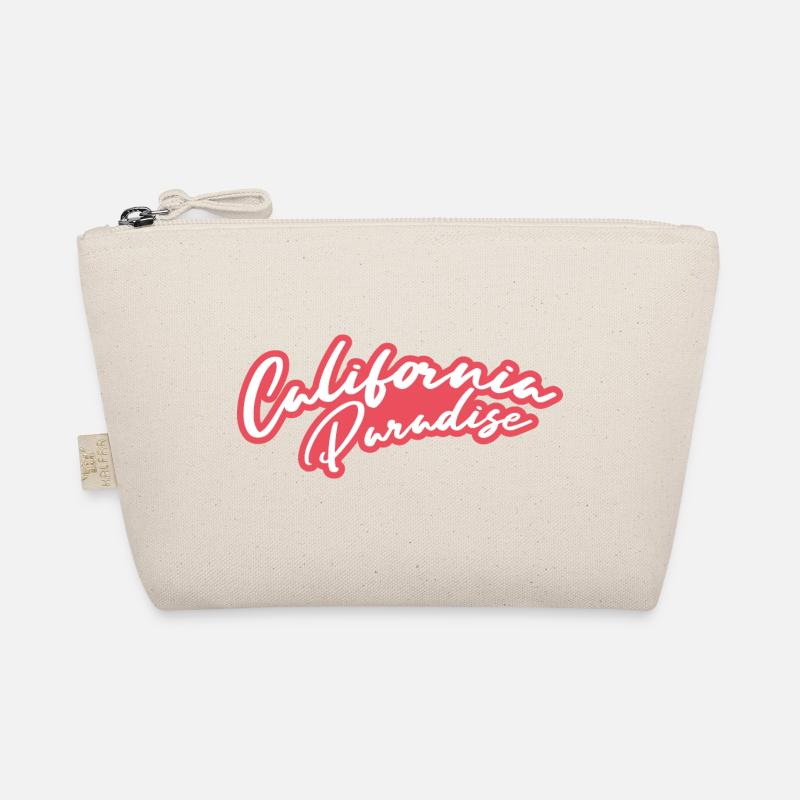 California Paradise cursive retro logo Organic Pouch