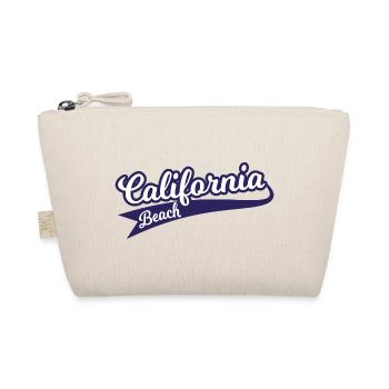 California Beach, retro vintage High School logo - Organic Pouch - nature - Front