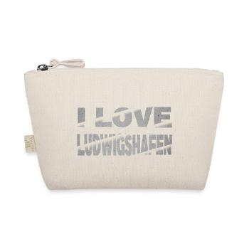 Ludwigshafen Germany City Font I Love - Organic Pouch - nature - Front