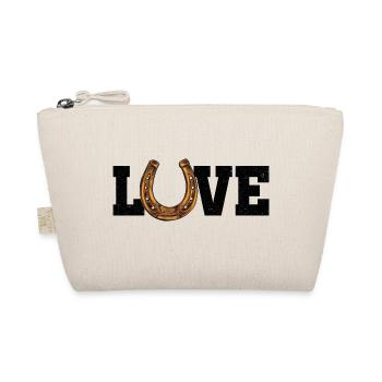 Love Horse Graphic Horse Lover Equestrian Rider Ho - Bio-Täschchen - Natur - Vorne