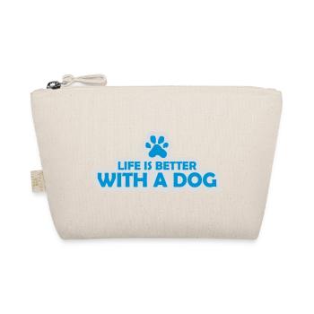 better with a dog - Organic Pouch - nature - Front