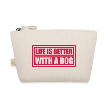 better with a dog - Organic Pouch - nature - Front