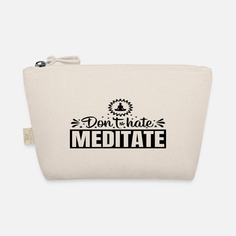 Don´t hate Meditate - Bio-Täschchen - Natur