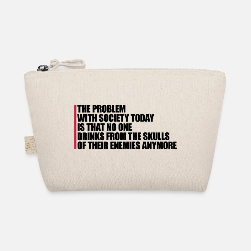 drinks from enemies skulls Organic Pouch