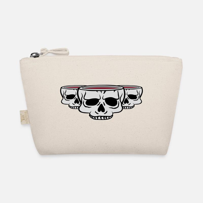 3 Freunde Becher Schädel Bio-Täschchen