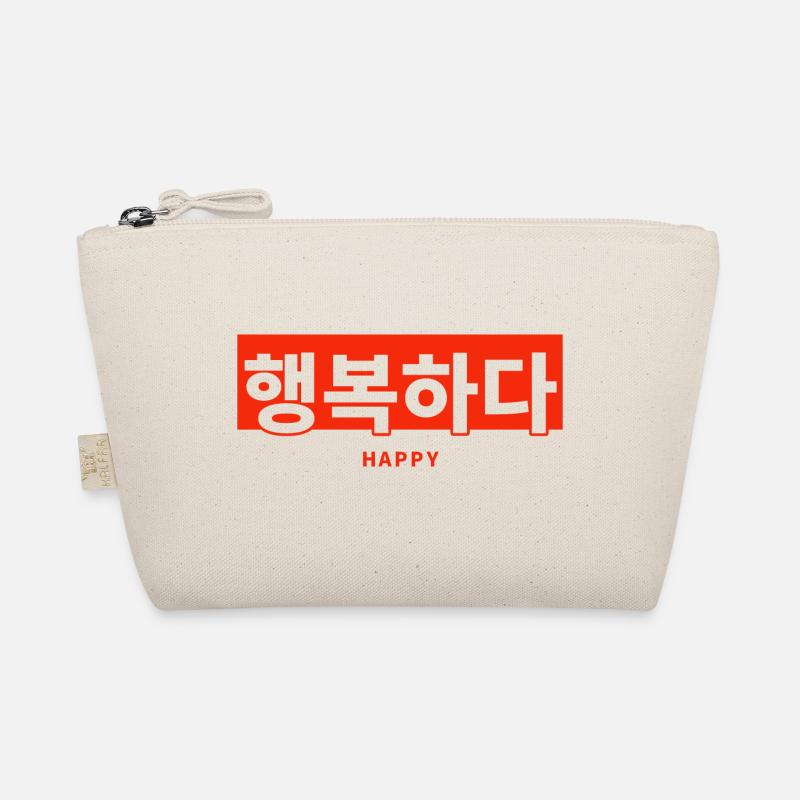 Koreanisch - Bio-Täschchen - Natur
