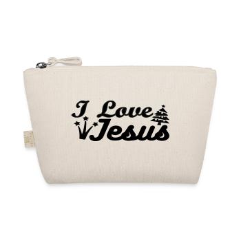 I Love Jesus - Organic Pouch - nature - Front