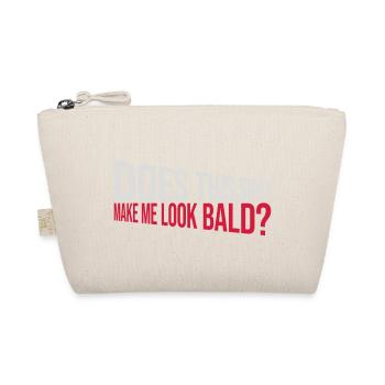 look bald shirt quote - Organic Pouch - nature - Front
